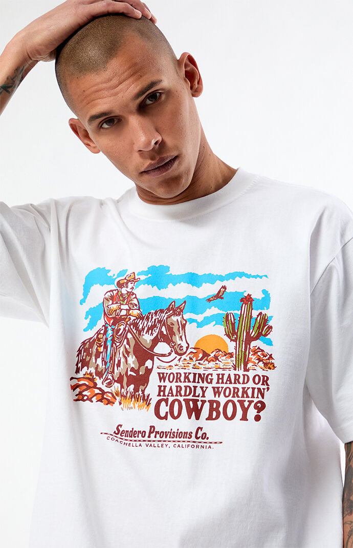 SENDERO Working Hard Cowboy T-Shirt