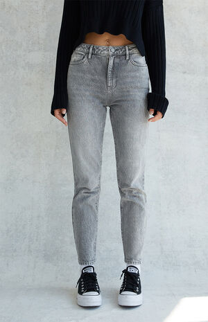 Eco Gray Mom Jeans image number 1