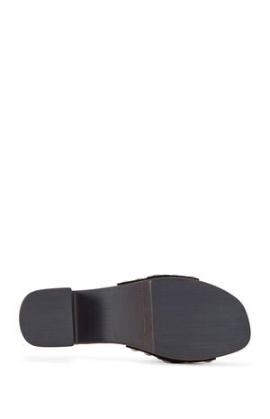 Women's Epsilon Black Platform Sandals image number 5