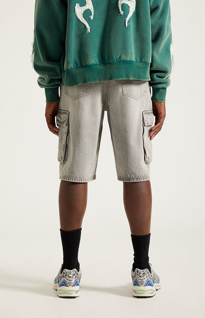 Pacsun Austin Extreme Baggy Cargo Denim Shorts