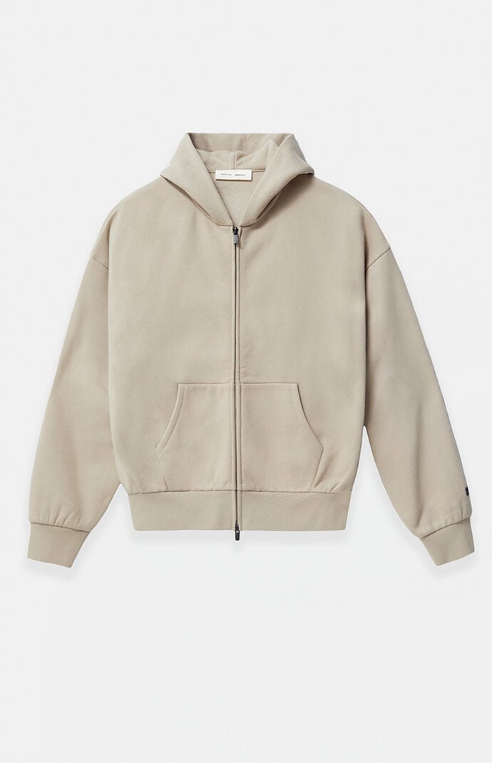 Fear of God Essentials Timber Classic Fleece Zip Up Hoodie