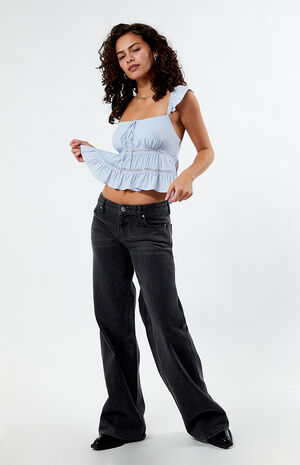 Ruffle Lace Babydoll Top image number 4