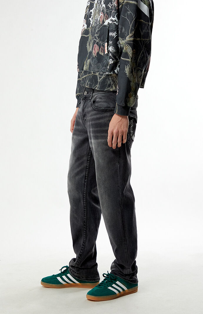 True Religion Ricky Bandana Horseshoe Straight Leg Jeans