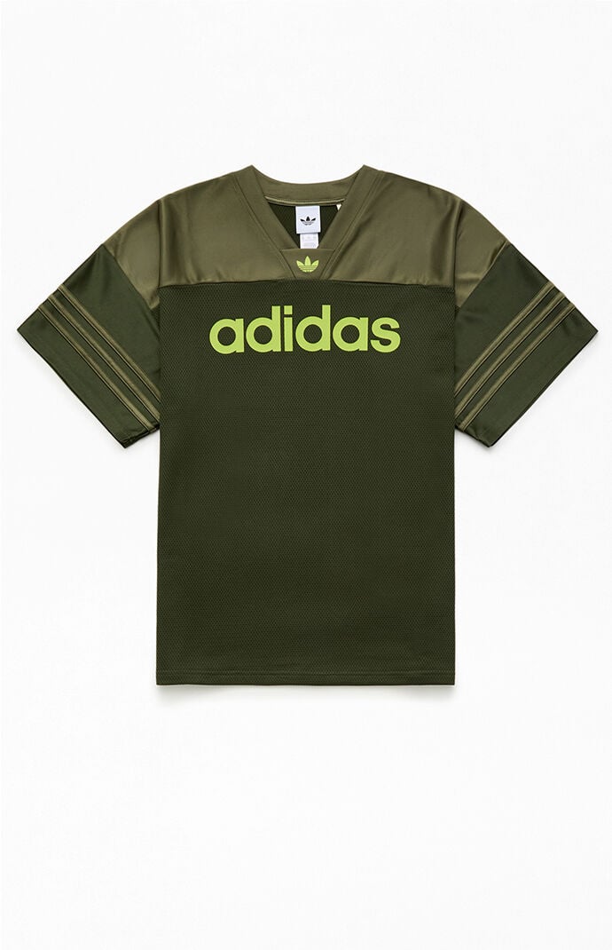 adidas Kids Olive Football Jersey | Pacsun