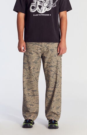 Dark Camo Baggy Carpenter Jeans
