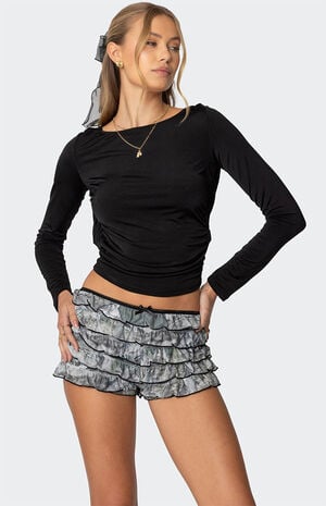 Kristy Open Cowl Back Top image number 2