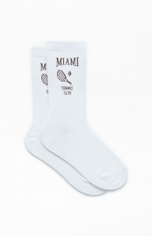 Miami Tennis Club Crew Socks image number 2