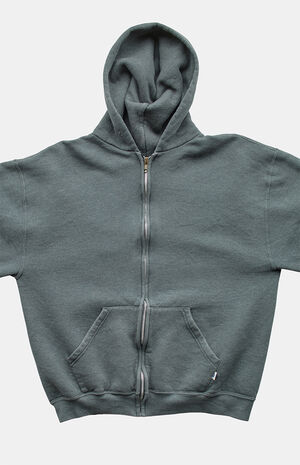 2000s Gray Russell Full Zip Hoodie image number 3