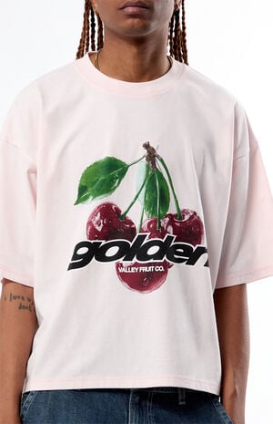 Golden Cropped Boxy T-Shirt image number 2