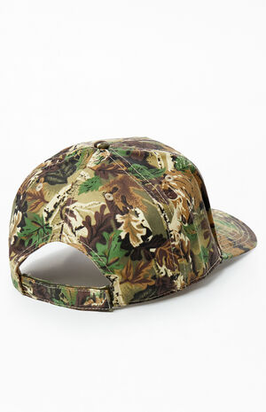 Tree Camo Trifecta Two Tone 5 Panel Snapback Hat image number 2