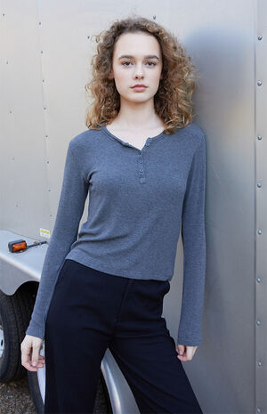Gray Callan Thermal Long Sleeve Top image number 1