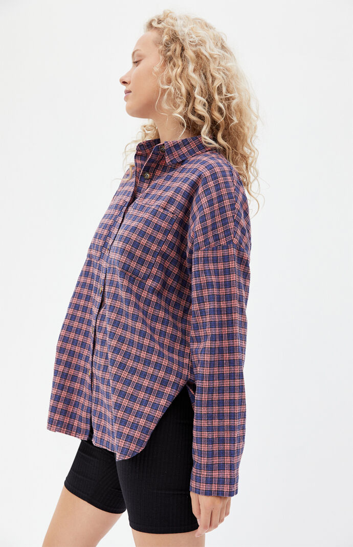 Oversized Boyfriend Flannel Shirt