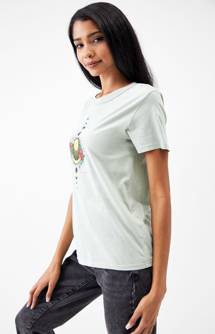 Moon Orbits Roses T-Shirt