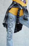 Stamped Smiley Dad Jeans Stamped Smiley Dad Jeans image number null