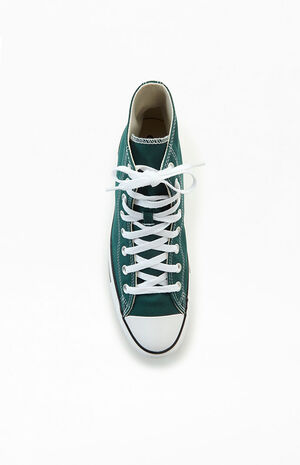 Chuck Taylor All Star High Top Seasonal Green Shoes image number 5