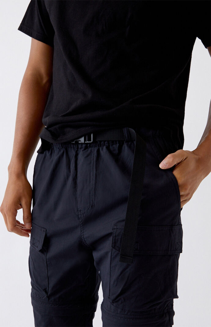 Pacsun black zipper pants sales
