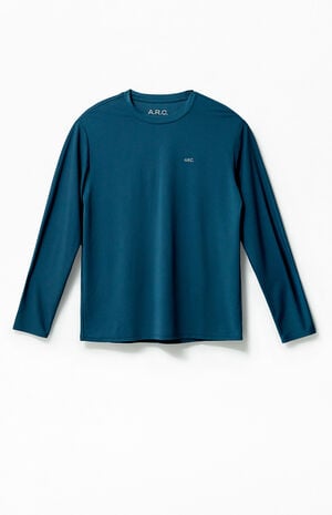Active Blue Performance Long Sleeve T-Shirt image number 1