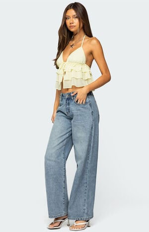 Ery Wide Leg Mid Rise Jeans image number 3