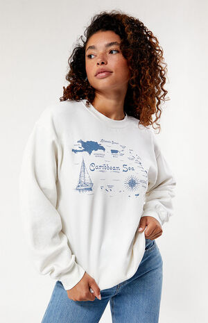 Caribbean Sea Crew Neck Sweatshirt image number 1