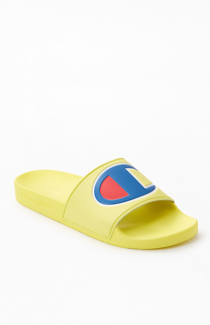 Champion Yellow IPO Slide Sandals | PacSun