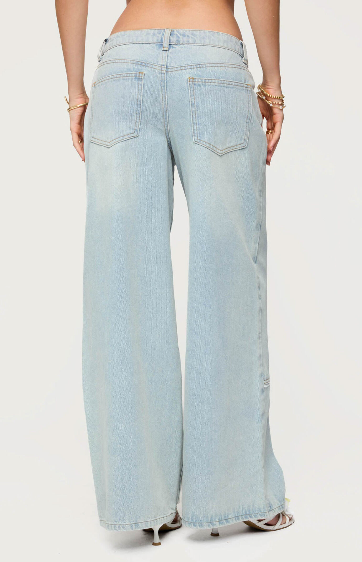 meltthelady　denim8 Edikted Teela Lacey Low Rise Carpenter Jeans | PacSun