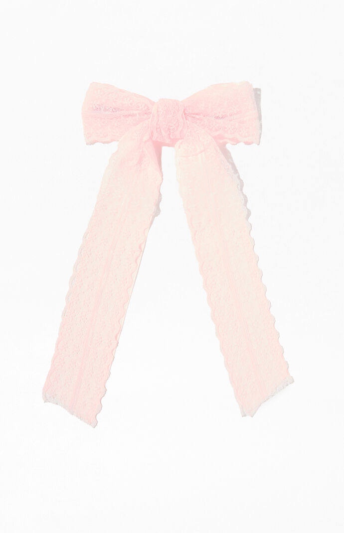 LA Hearts Piper Lace Bow Hair Barrette