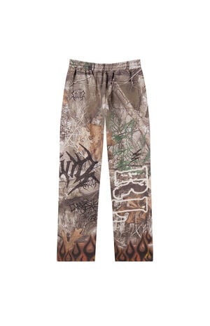 Goth Flame Baggy Sweatpants image number 2