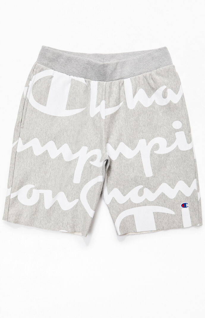 champion reverse weave all over print short