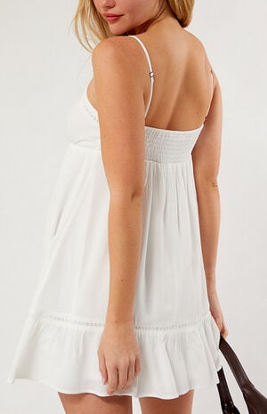 Trim V-Neck Babydoll Dress image number 4