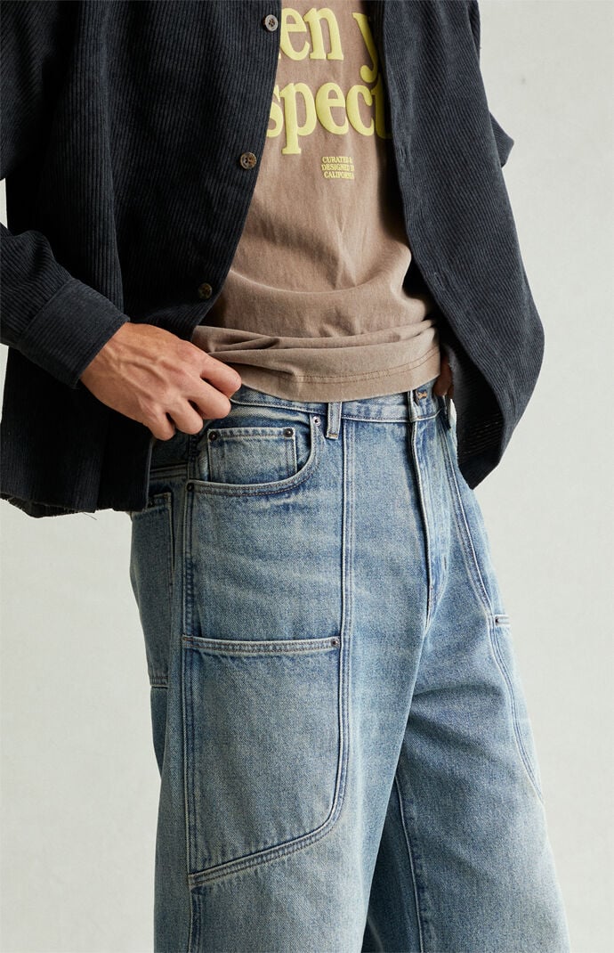 Pacsun Blake Extreme Baggy Jeans Medium Blue | Pacsun