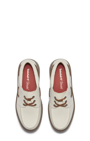 Women's Natural Nubuck Stone Street Boat Shoes image number 2