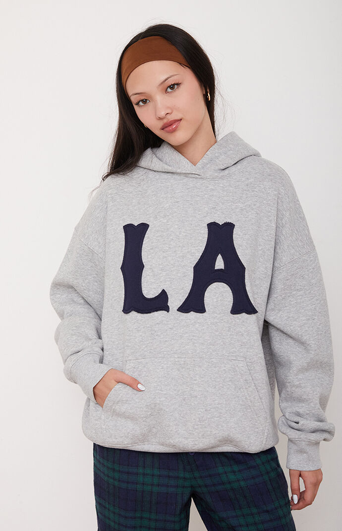 Pacsun Women s La Hoodie in Heather Grey Size Small