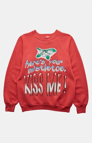 '90s Here's Your Mistletoe Crew Neck Sweatshirt image number 1