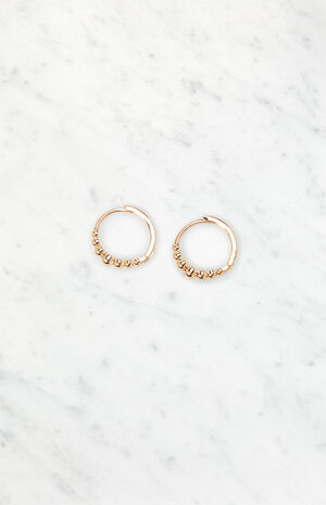 Bead Hoop Earrings image number 1