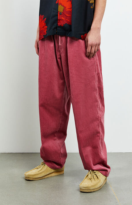 Mauve Easy Corduroy Carpenter Pants