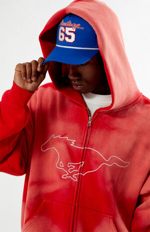 Bronco Outline Full Zip Hoodie image number 3