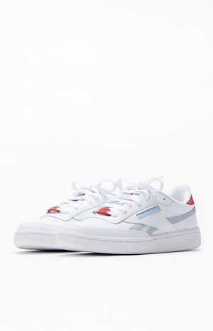 Women's White Red Navy Club C Revenge Sneakers image number 2