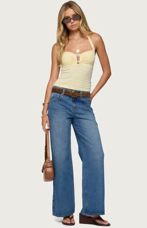 Ery Wide Leg Mid Rise Jeans image number 5