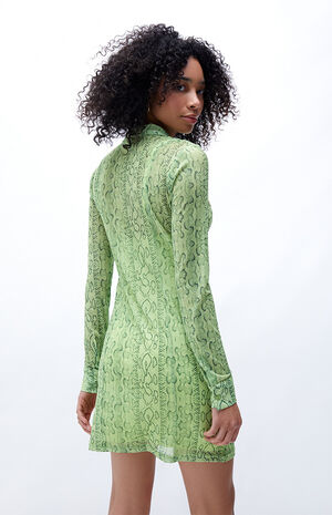 Python Mesh Mini Dress image number 3