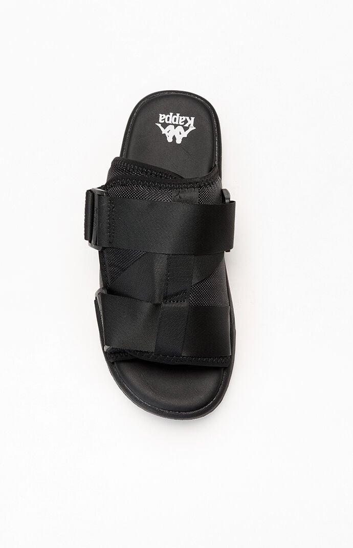 Kappa Black Authentic Bastian 1 Slide Sandals