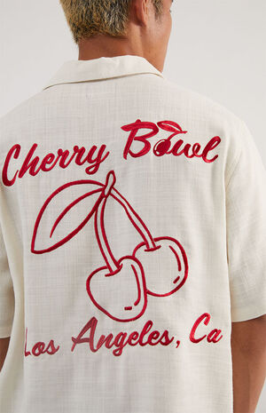 Cream Cherry Bowl Camp Shirt image number 3
