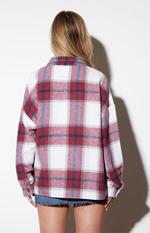 Oversized Boyfriend Flannel Shirt image number 3