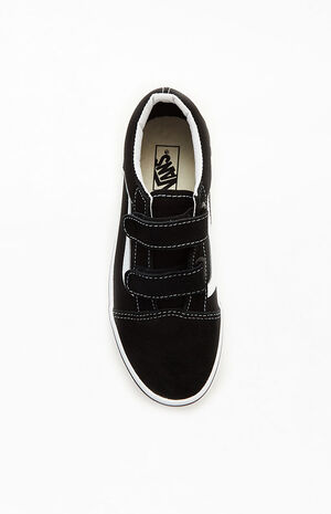 Kids Black Velcro Old Skool Shoes image number 5