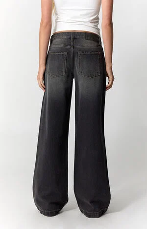 Casey Low Rise Baggy Jeans Black image number 4