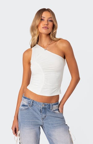 Ivy Ruched One Shoulder Top image number 3