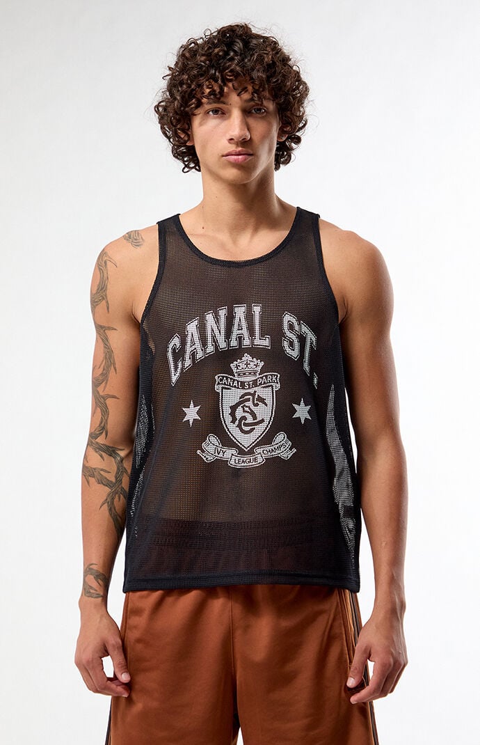 Pacsun Canal St. Mesh Basketball Jersey Tank Top