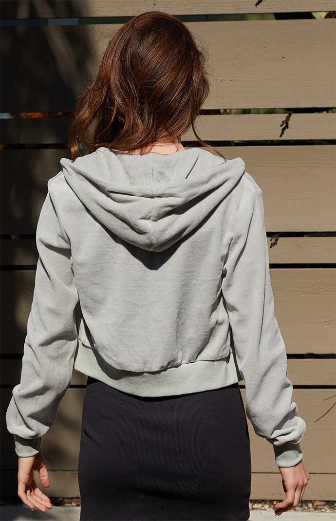 Cropped front top hoodie