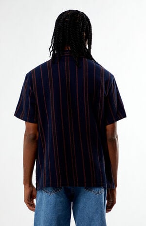 Bunker Striped Waffle Knit Camp Shirt image number 4