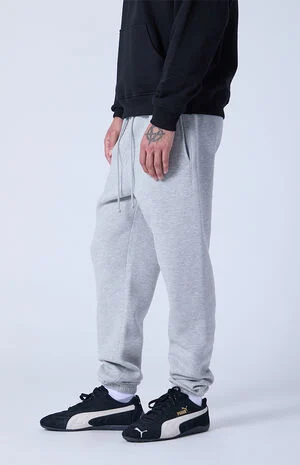 Gray Fleece Sweatpants image number 3