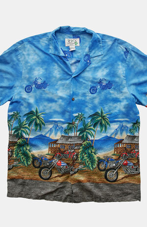 2000s Tropical Motorcycles Graphic Top image number 2